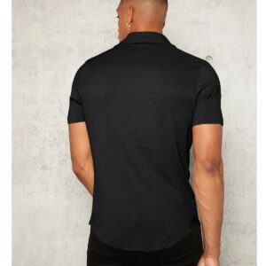 Black Colour Imported Casual Wear Short Sleeve Shirt For Men's