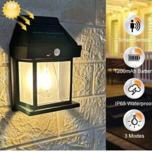 New Wireless Solar LED Wall Light Waterproof Outdoor Lamp For Garden With Clear Panel