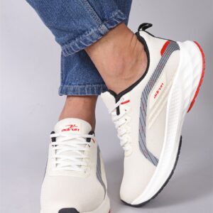 Ad  White Top Lace-Up Running Shoes