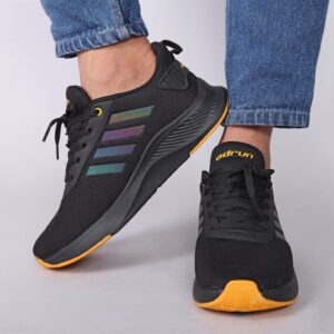 Ad Black Top Lace-Up Running Shoes