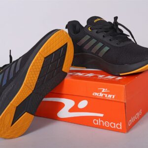 Ad Black Top Lace-Up Running Shoes