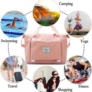 WATERPROOF FOLDING CARRY LUGGAGE BAG WITH POCKET