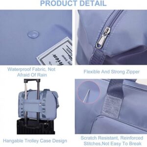 WATERPROOF FOLDING CARRY LUGGAGE BAG WITH POCKET