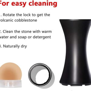 FACE OIL ABSORBING VOLCANIC FACE ROLLER