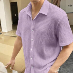 Levander Colour Men  Casual Wear Cotton Structured Shirt