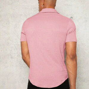 Pink Colour Imported Casual Wear Short Sleeve Shirt For Men's