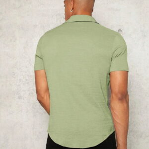 Pista Colour Imported Casual Wear Short Sleeve Shirt For Men's