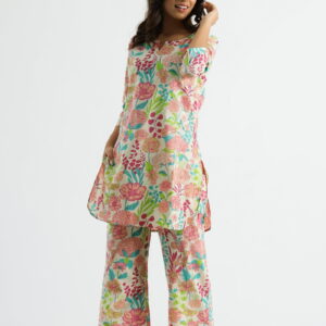 Digital Floral Printed Designer Women Co-ord set