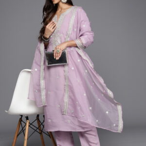 Designer Embroidery Kurta With Pant And Beautiful  Dupatta