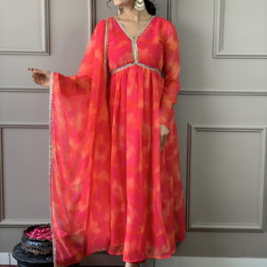 Beautiful Suit In Alia Design With Pant And Dupatta