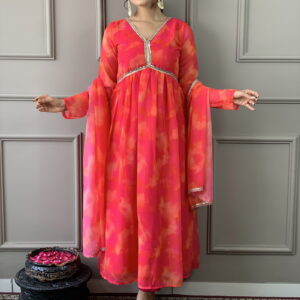 Beautiful Suit In Alia Design With Pant And Dupatta