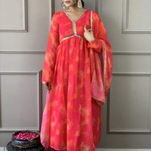 Beautiful Suit In Alia Design With Pant And Dupatta