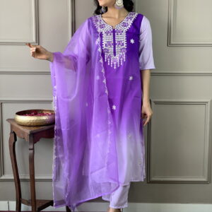 Beautiful  Designer Kurta  With Pant And Dupatta