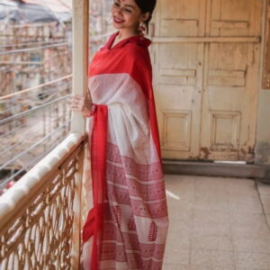 Casual Beautiful Lilan Soft Cotton Saree With Jacquard Work