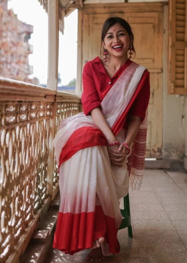 Casual Beautiful Lilan Soft Cotton Saree With Jacquard Work